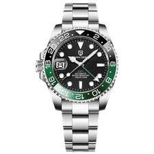 PAGANI DESIGN PD-1662 Luxury GMT Men Mechanical Wristwatch 100M Waterproof