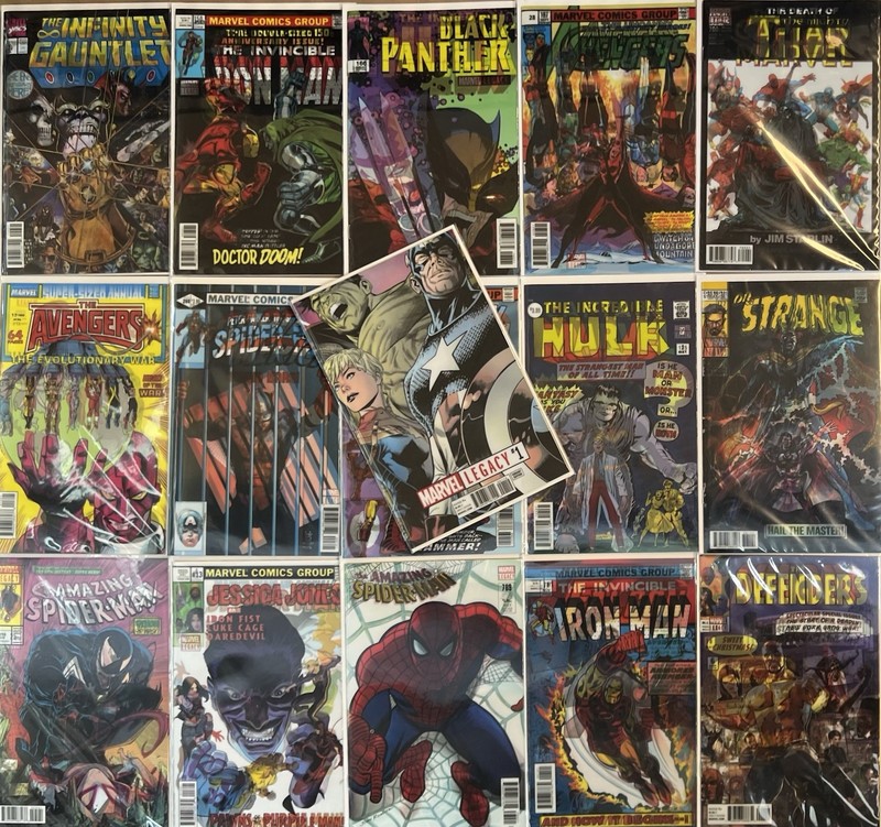 Marvel Legacy Lenticular Homage Variant Covers Comic Lot Of 16 Books 2017