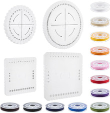 4 Pcs Kumihimo Disk Bracelet Making Tools round Square Friendship