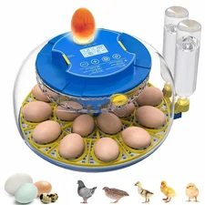 18 Egg Incubator with Automatic Egg Turning and Humidity Control,Incubators for