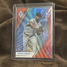 Edward Cabrera 2022 Chronicles Phoenix Ruby Wave #6 - 144/199 Marlins RC Rookie