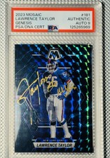 2023 Mosaic Genesis Lawrence Taylor Gold Ink Auto PSA