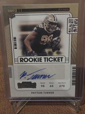 2021 Panini Contenders - Rookie Ticket Payton Turner #156 (AU, RC)