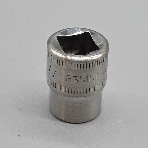 Snap On Tools  FSM111 3/8" Drive 11mm 6PT Point Metric Shallow Chrome Socket USA - Foto 2 di 5