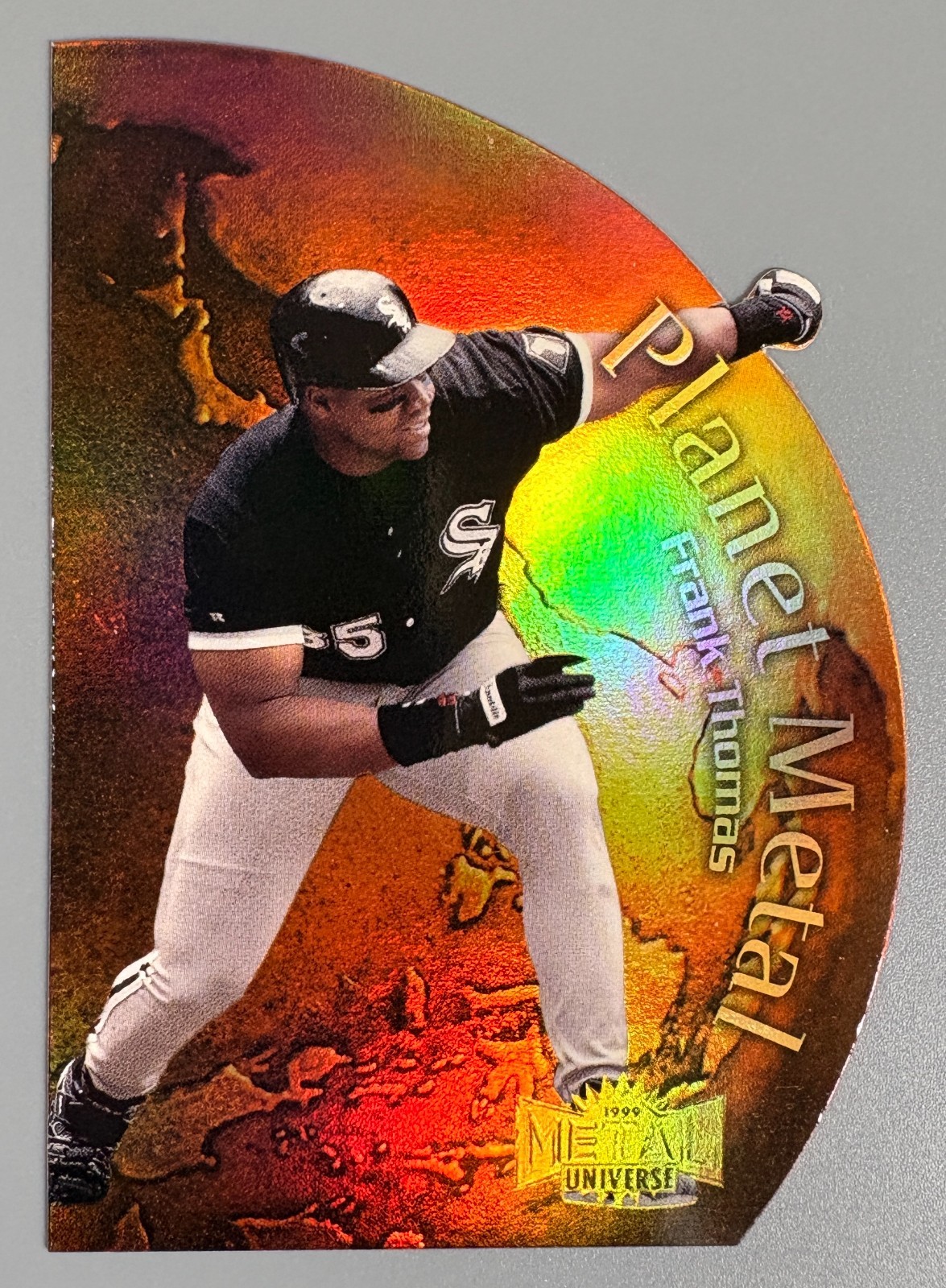 1999 Frank Thomas Fleer Metal Universe Planet Metal Die-Cut #7