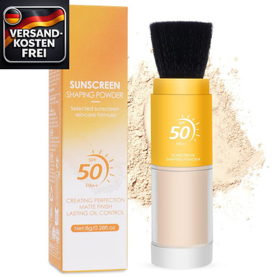 Mineral Sonnenschutzpuder SPF 50 für Gesicht Ölkontrolle & Mattierung