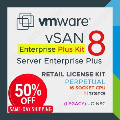 VMware vSAN v8 Server Enterprise  16 CPU License - Perpetual UC NSC BRAND NEW