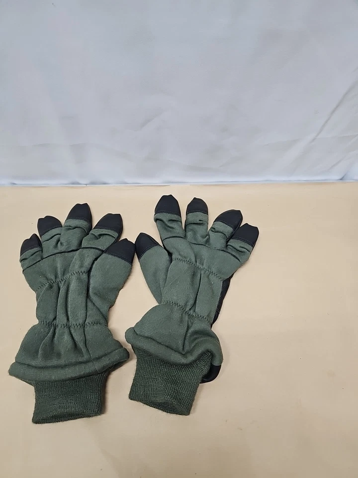 全新 美国军队 Intermediate 冷飞行手套 尺寸 7 军绿色 黑色 — 第 3/4 张图片