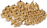 KüRbis Deko Set 52Er Gold Edle Herbstdeko FüR Festliche AnläSse