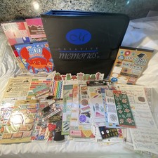 Creative Memories Sticker Organizer Binder w/Inserts- Stickers-Cardstock Mix