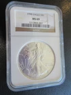 United States Mint 1998 American Silver Eagle $1 NGC MS69 1 oz .999 Silver NGC