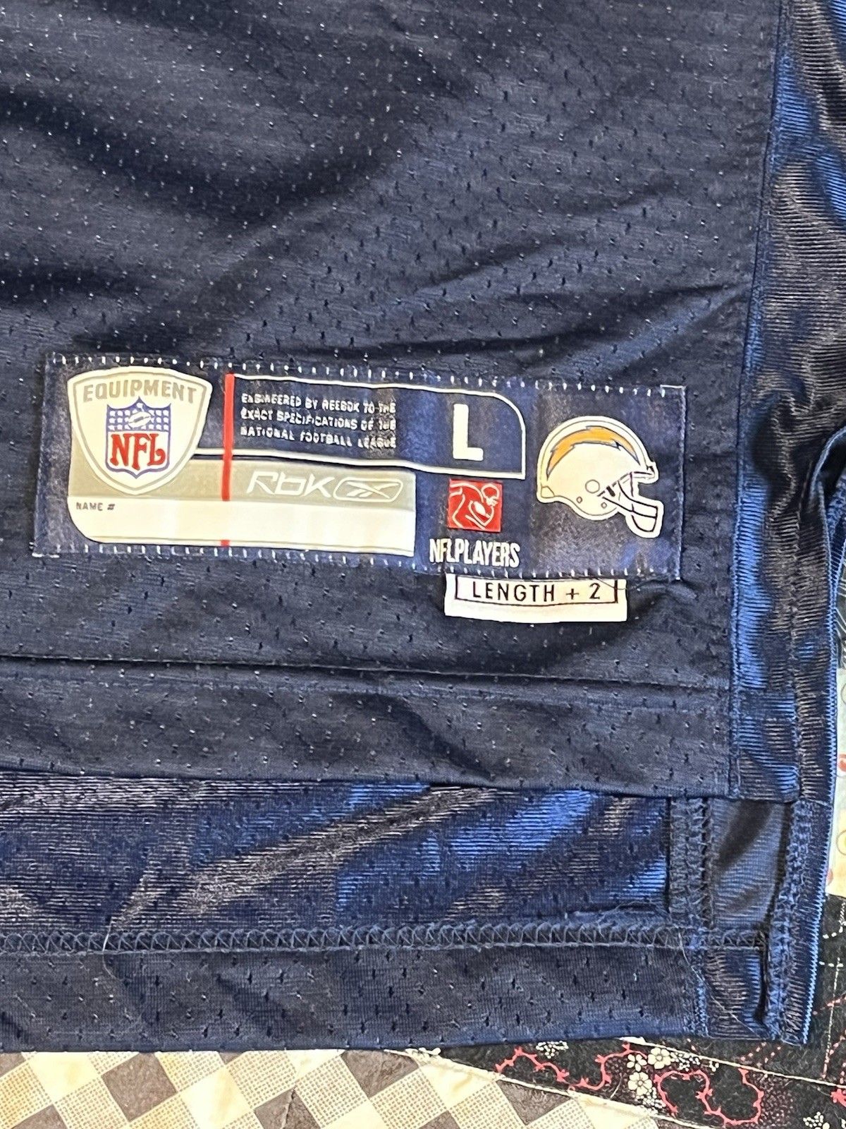 Two San Diego Chargers Shawne Merriman #56 NFL Blue Jerseys Size L / G Reebok thumbnail 15