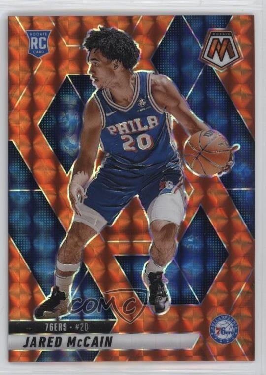 2024 Panini Mosaic Rookies Orange Prizm 126/249 Jared McCain #228 Rookie RC 1e41