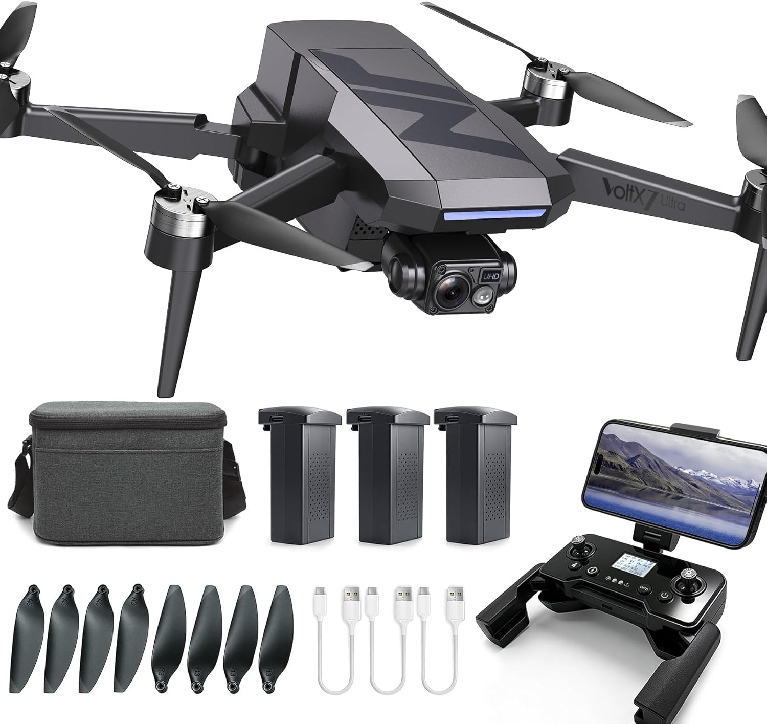 3-Axis Gimbal GPS Drone with 4K Camera for Adults, 90 Min Long Flight Time,3280