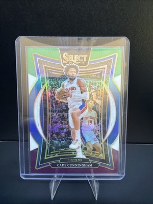 2024-25 Panini Select - Courtside Cade Cunningham #224 Green White Purple Prizm