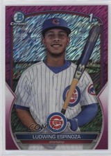 2023 Bowman Chrome Prospects Fuchsia Shimmer Refractor Ludwing Espinoza 08v9