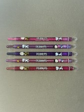 5 Peanuts Snoopy, Charlie Brown, Lucy Twist Up Crayons-Pinks Purples, New