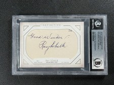 1/1 RAY SCHALK BAS BGS AUTHENTIC CUT SIGNATURE 2019 TOPPS DEFINITIVE AUTO 1/1