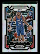 2023-24 Panini Prizm #294 Ricky Council IV Prizms Silver Rookie 76ers