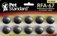 10-Pack RFA-67 6V Lithium Batteries Compatible with PetSafe Collars