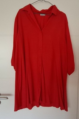 Janina Damen Longbluse rot 48 mit 3/4 Arm