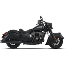 Rinehart Black 4 in. DBX40 Slip-On Muffers w/Black End Caps - 500-0563