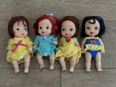 Disney Dolls Royal Nursery Princesses Snow White Belle Ariel Doll Lot