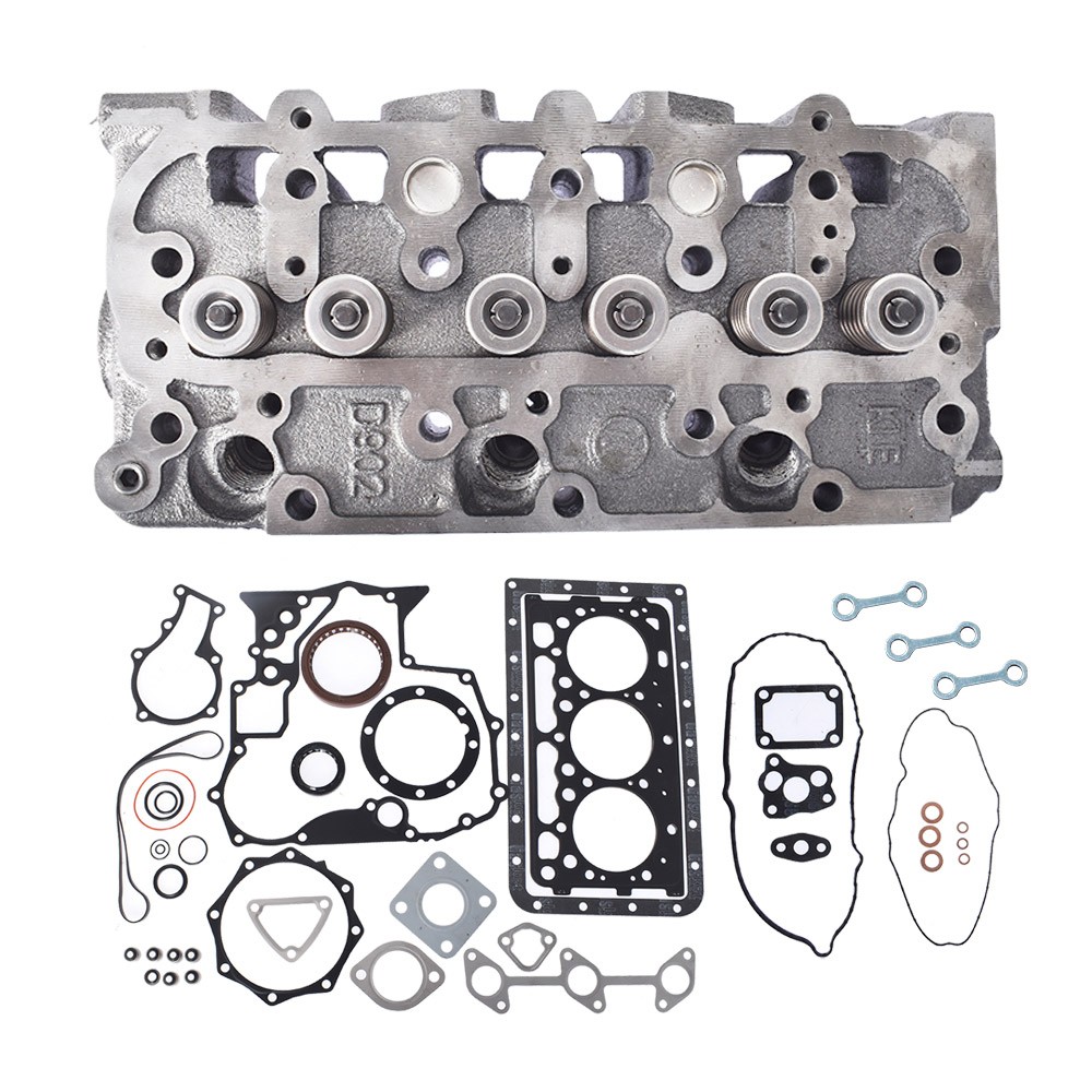 NEW Complete Cylinder Head with Valves + Full Gasket For Kubota D902 RTV900