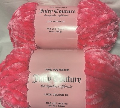 Juicy Couture Luxe Velour XL Yarn  Pink Lemonade .  2 Pack.