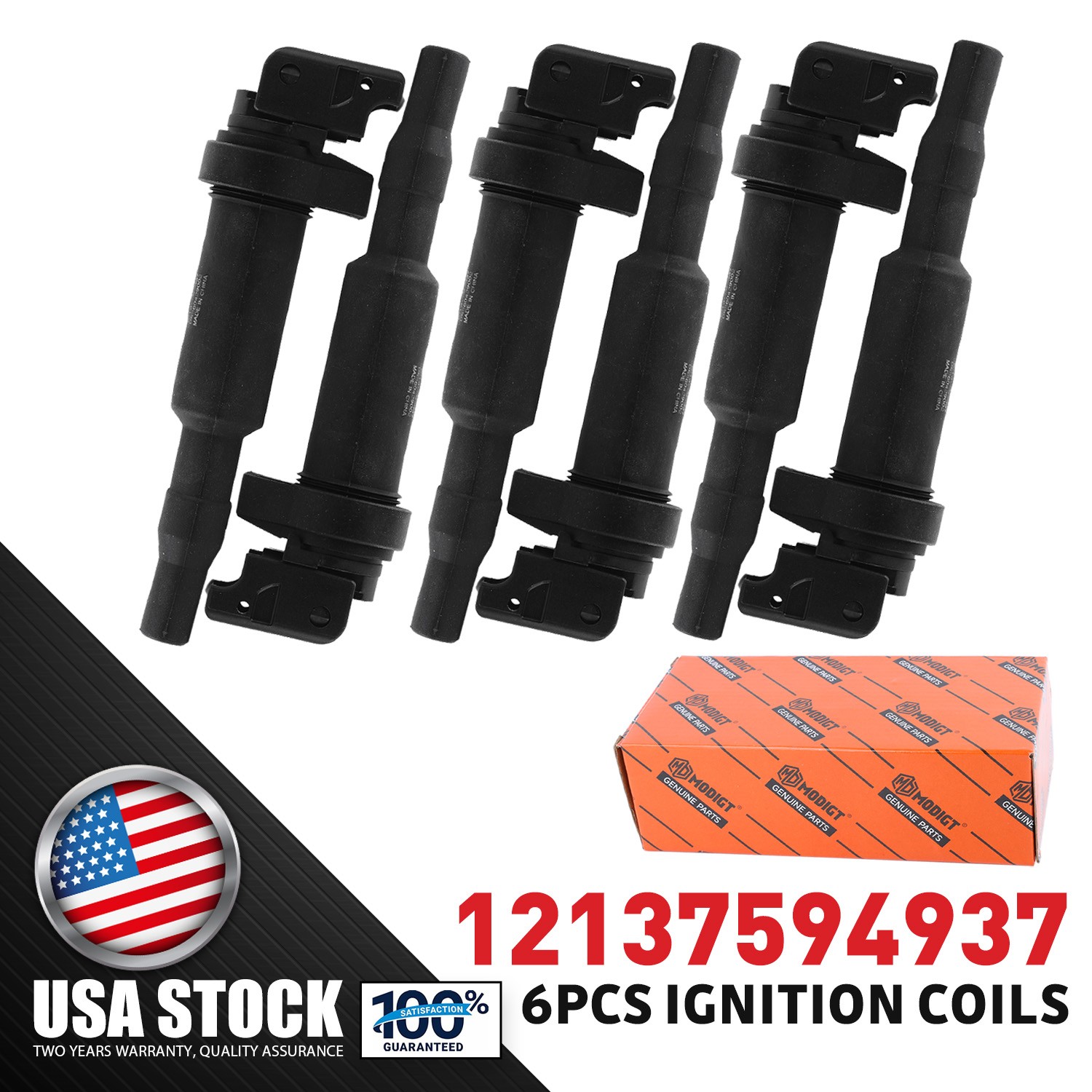 For Rolls-Royce BMW Mini OEM Ignition Coils Replacement 12137594937 SET OF 6PCS