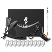 beard shaping tool,5 piece set beard shaper for man - include professional st...