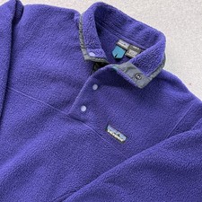 Vintage Patagonia Synchilla Snap-T Fleece Kids 8 Purple Teal Jamaica 90s