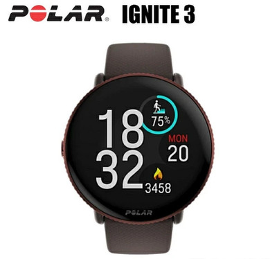 Polar Ignite 3 GPS Fitness Smartwatch AMOLED Copper Brown S-L 900106239 Watch