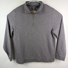 Dockers Quarter Zip Sweater Gray Men  s Large