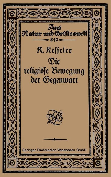 Die ReligiöSe Bewegung Der Gegenwart | Kurt Kesseler | Taschenbuch | 132 S.-image