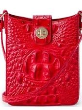 NWT Brahmin, Sm Sriracha Red Melbourne Marley Croco-Embossed Crossbody