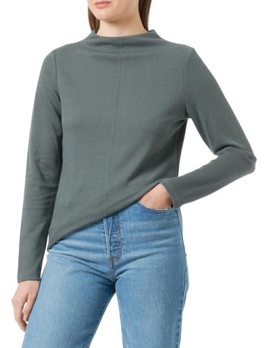 S.Oliver 2136194 Maglietta A Maniche Corte Donna - Colore Oliva 7909, Taglia 46, Cotone Comodo