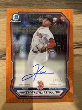 2026 Bowman Chrome Mega Tyson Witherspoon 1st ORANGE Mojo Refractor AUTO /25