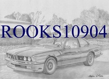 BMW m6 SPORTS CAR ART PRINT