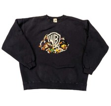 Vintage Looney Tunes WB Deluxe Embroidered Sweatshirt Warner Bros Studio Large
