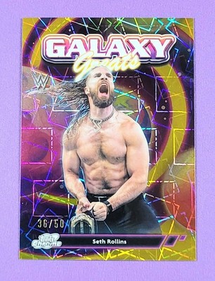 2026 Topps Cosmic Chrome WWE | *GOLD* GALAXY GREATS | SETH ROLLINS *(#/50)*