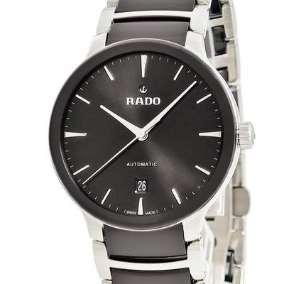 RADO Centrix Automatik R30018152 unbenutzt schwarz Datum durchsichtiger Rücke...