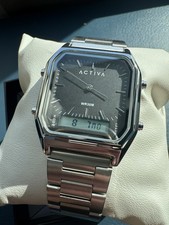 Activa X Invicta Clean Ani-Digital Mens Stainless Steel Watch 42mm ACW1220-004