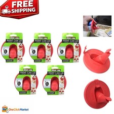 Gloss Red Pour & Store Paint Lid - Perfect fo...