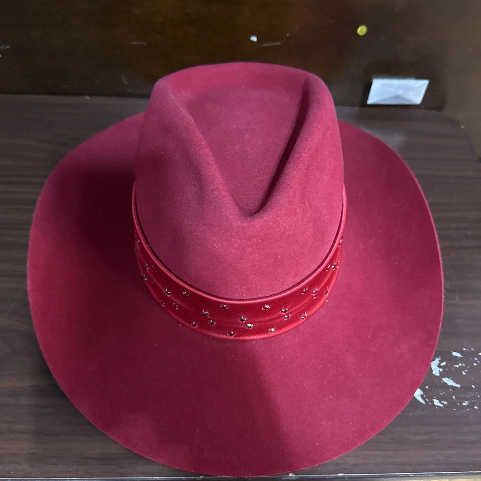 Шляпа-федора для женщин мужчин классическая замшевая вестерн войлок - Изображение 2 из 4