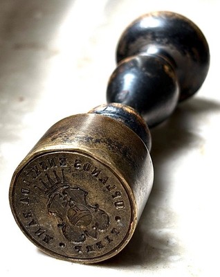 Seal of the 19th century private Swedish bank Uplands Enskilda Bank