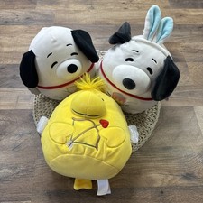 Squishmallows Peanuts LOT 3 Snoopy Woodstock Plush 8" NEW PRE-OWNED READ