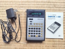 Omron Scientific Calculator 88SR Vintage VFD Display AC Adapter Manual Japan