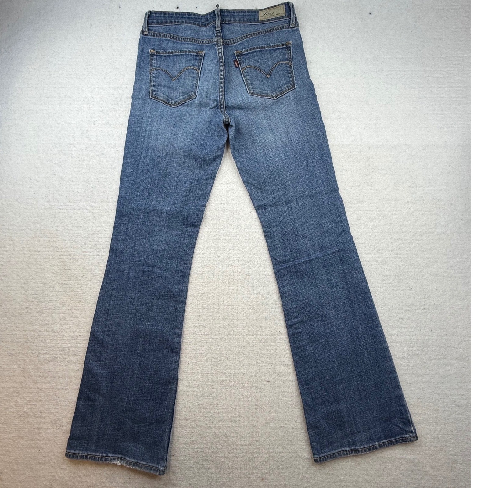 Levi's Women's Demi Curve Classic Boot Cut Jeans Blue Size 27/4 Cotton Blend