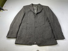 Mens Brooks Brothers Herringbone Blazer Sz 44L Tweed Moon Cloth Sport Coat